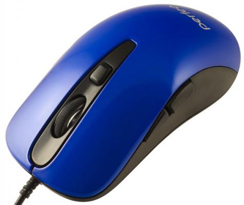 Мышь проводная Perfeo Hill PF-363-OP синий USB