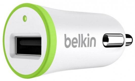 Автомобильное зарядное устройство Belkin F8J014btWHT USB 1A белый