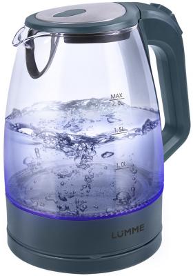 Чайник Lumme LU-138 2200 Вт серый жемчуг 2 л пластик/стекло