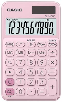 Калькулятор карманный CASIO SL-310UC-PK 10-разрядный розовый