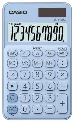 Калькулятор карманный CASIO SL-310UC-LB-S-EC 10-разрядный голубой