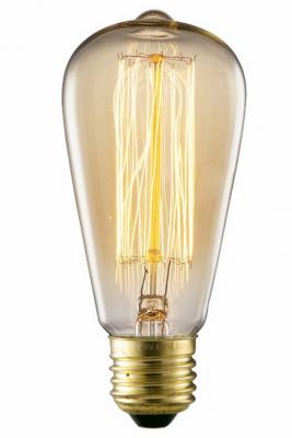 Лампа накаливания ARTE LAMP ED-ST64-CL60  h14хw6.4хl6.4 1х60Вт 1хЕ27 350лм 2700k cri70