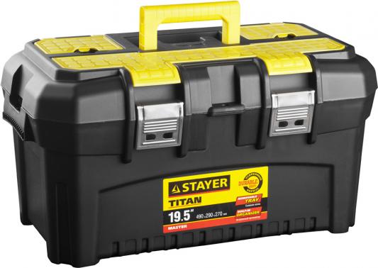 Ящик STAYER 38016-19  пластиковый для инструмента 490x290x270мм 19