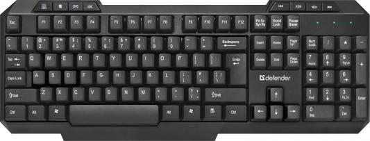 Клавиатура беспроводная Defender Element HB-435 RU черный