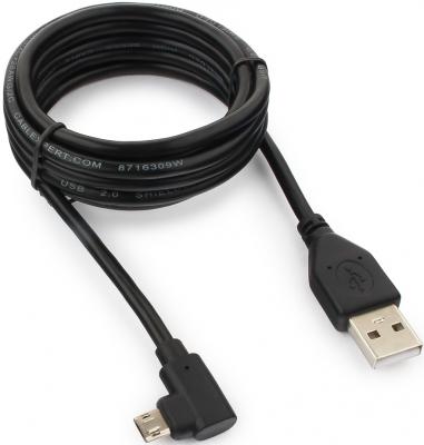 Кабель microUSB 1.8м Cablexpert CCB-USB2-AMmDM90-6 круглый черный