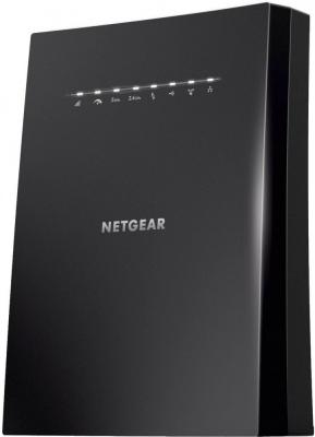Ретранслятор NetGear EX8000-100EUS 802.11aс 3000Mbps 5 ГГц 2.4 ГГц 4xLAN USB черный
