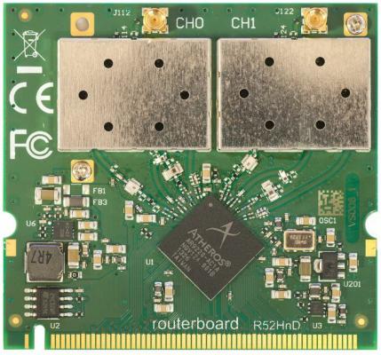 Беспроводной mini PCI адаптер MikroTik R52HnD 802.11g 108Mbps