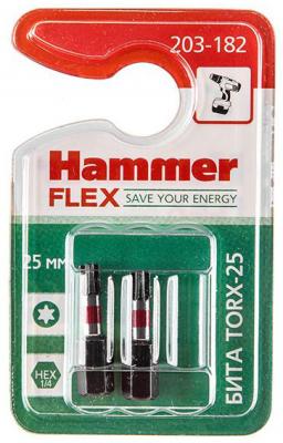 Бита Hammer Flex 203-182  TORX-25  25мм, 2шт.