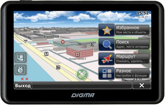 Навигатор Digma Alldrive 505 5" 480x272 microSD CityGuide черный