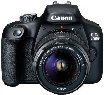 Зеркальная фотокамера Canon EOS 4000D KIT 18-55mm 24Mp черный 3011C003