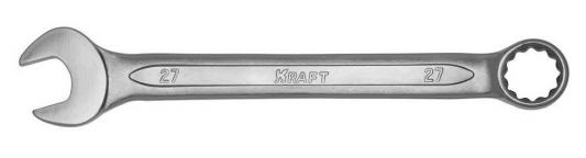 Ключ комбинированный KRAFT КТ 700519 (27 мм)  хром-ванадиевая сталь (Cr-V)