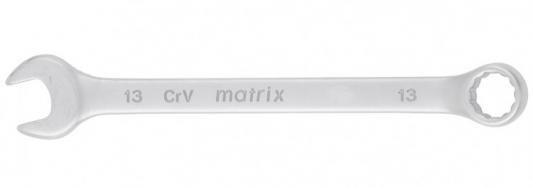 Ключ комбинированный MATRIX 15109 (13 мм) crv матовый хром