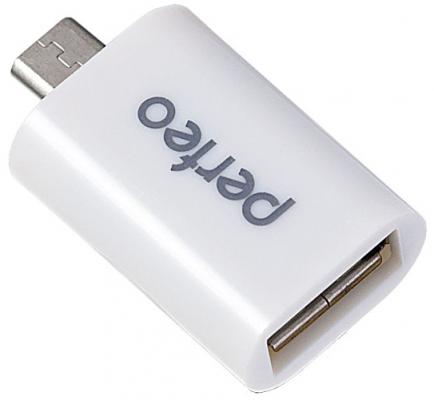 Переходник USB 2.0 microUSB Perfeo PF-VI-O002 белый