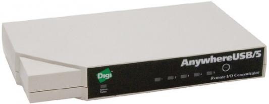Концентратор USB 2.0 DIGI AW-USB-5 1 Ethernet 5 х USB 2.0 белый