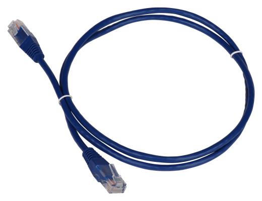Патч-корд Lanmaster 5E категории UTP синий 0.5м TWT-45-45-0.5-BL