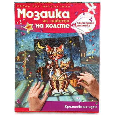 Мозаика ВОЛШЕБНАЯ МАСТЕРСКАЯ МХ-02 Кошки (на холсте)
