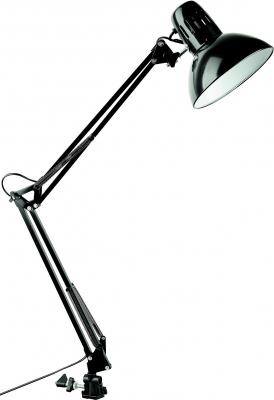 Настольная лампа ARTE LAMP SENIOR A6068LT-1BK  1х40W 1хE27 L17xW17xH85 металл/пластик металл