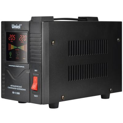 Стабилизатор UNIEL RS-1/500  однофазный, цифровой 220В, 400Вт, вх.140-260В