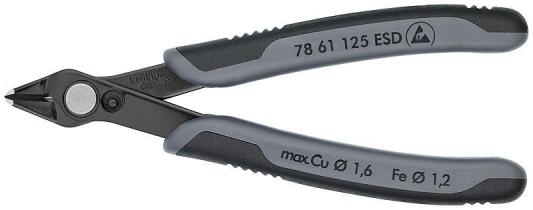 Бокорезы KNIPEX KN-7861125ESD  для электроники Electronic Super Knips® ESD вороненые 125 mm