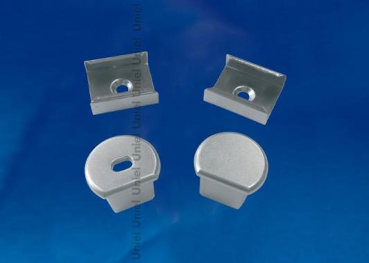 Набор аксессуаров для алюминиевого профиля (4 шт.) Uniel UFE-N07 Silver