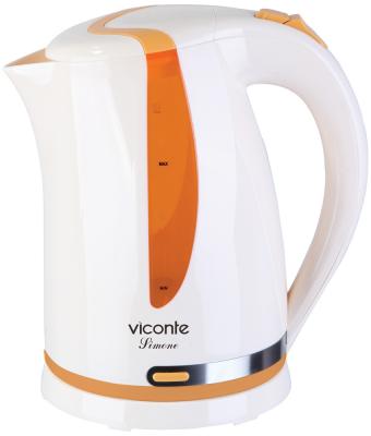 Чайник Viconte VC-3268 2200 Вт белый бежевый оранжевый 1.8 л пластик