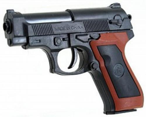 Пистолет Наша Игрушка ES869-M809PB черный коричневый