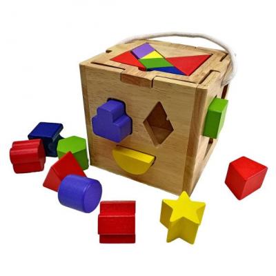 Кубик развивающий сортер и головоломка, кор.