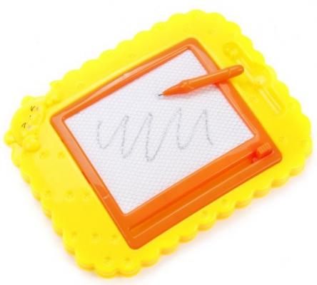 Доска для рисования Наша Игрушка магнитная 1 цвет жёлтый оранжевый