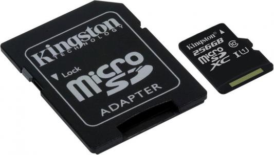 Флеш карта microSDXC 256Gb Class10 Kingston SDCS/256GB + adapter