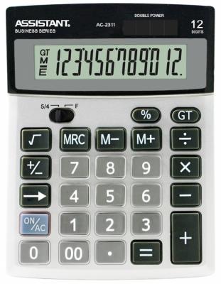 Калькулятор настольный Assistant AC-2311 12-разрядный серый