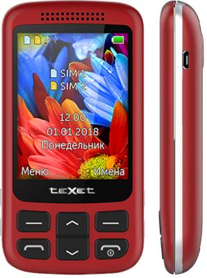 Мобильный телефон Texet TM-501 красный