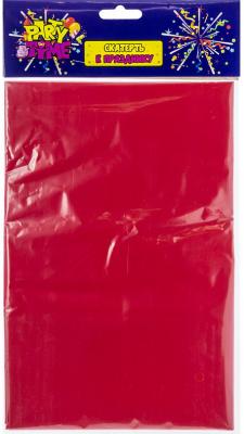 Скатерть "К празднику", красная, один цвет, 137*182см, 0.02мм толщина, 1шт