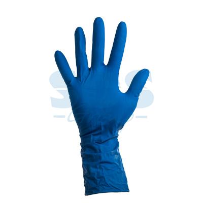 Перчатки латексные синие М (25пар)