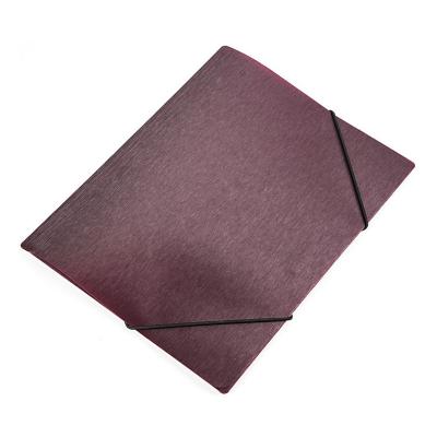 Папка на резинках SIMPLE, ф.А5, бордовый, материал PP, плотность 600 мкр