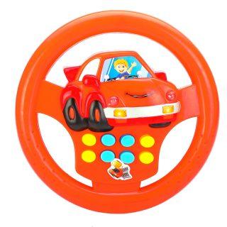 Интерактивная игрушка Наша Игрушка Руль от 3 лет красный