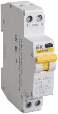 Iek MAD32-5-016-C-10 АВДТ32М С16 10мА - Автоматический Выключатель Диф. Тока ИЭК
