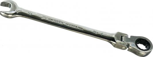 Ключ MATRIX 14862  комбинированный трещоточный 10мм CrV шарнирный зерк.хром professional