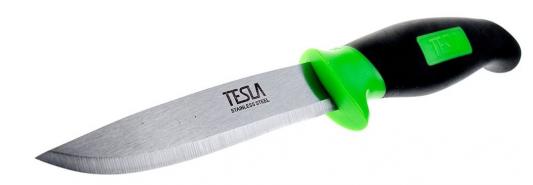 Нож универсальный TESLA KU-1  лезвие из нержавеющей стали, рукоятка из пластмассы, в ножнах