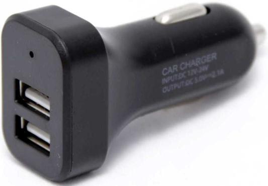 Автомобильное зарядное устройство Wiiix UCC-2-15B-RU 2 х USB 2.4А черный