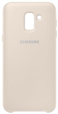 Чехол (клип-кейс) Samsung для Samsung Galaxy J6 (2018) Dual Layer Cover золотистый (EF-PJ600CFEGRU)