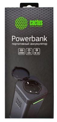 Внешний аккумулятор Power Bank 20800 мАч Cactus CS-PBHTBP-20800 графит