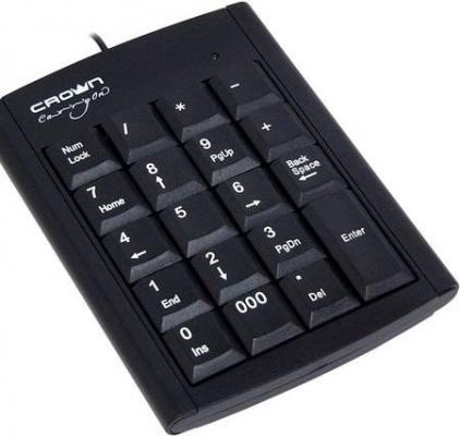 Клавиатура проводная CROWN CMNK-001 USB черный