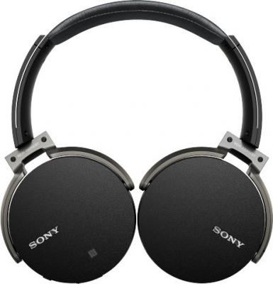 Наушники Sony/ Bluetooth накладные закрытые складные, окружающий звук, регулировка громкости, черные