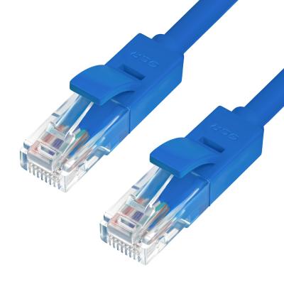 Greenconnect Патч-корд прямой, малодымный LSZH 2.0m UTP кат.5e, синий, 24 AWG, литой, ethernet high speed 1 Гбит/с, RJ45, T568B, GCR-50680(GCR-50680)