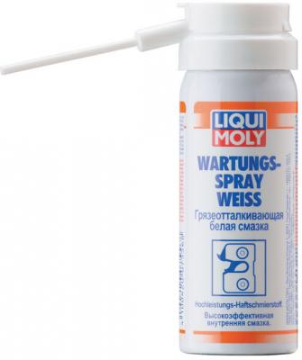 Грязеотталкивающая белая смазка LiquiMoly Wartungs-Spray weiss 7556
