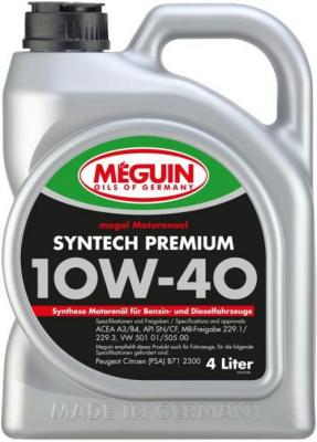 НС-синтетическое моторное масло Meguin Motorenoel Syntech Premium 10W40 4 л 6475