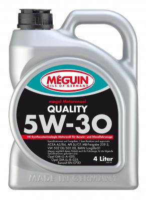 НС-синтетическое моторное масло Meguin Motorenoel Quality 5W30 4 л 9027