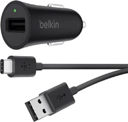Автомобильное зарядное устройство Belkin F7U032bt04-BLK USB 2.4А черный