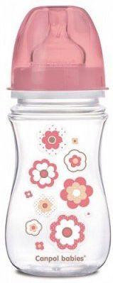 Бутылочка Canpol EasyStart Newborn baby PP, шир. горл., антикол., 240 мл, 3+, арт. 35/217, розовый