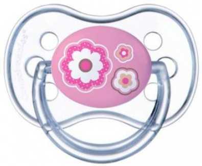 Пустышка Canpol Newborn baby от 6 месяцев силикон розовый 22/581